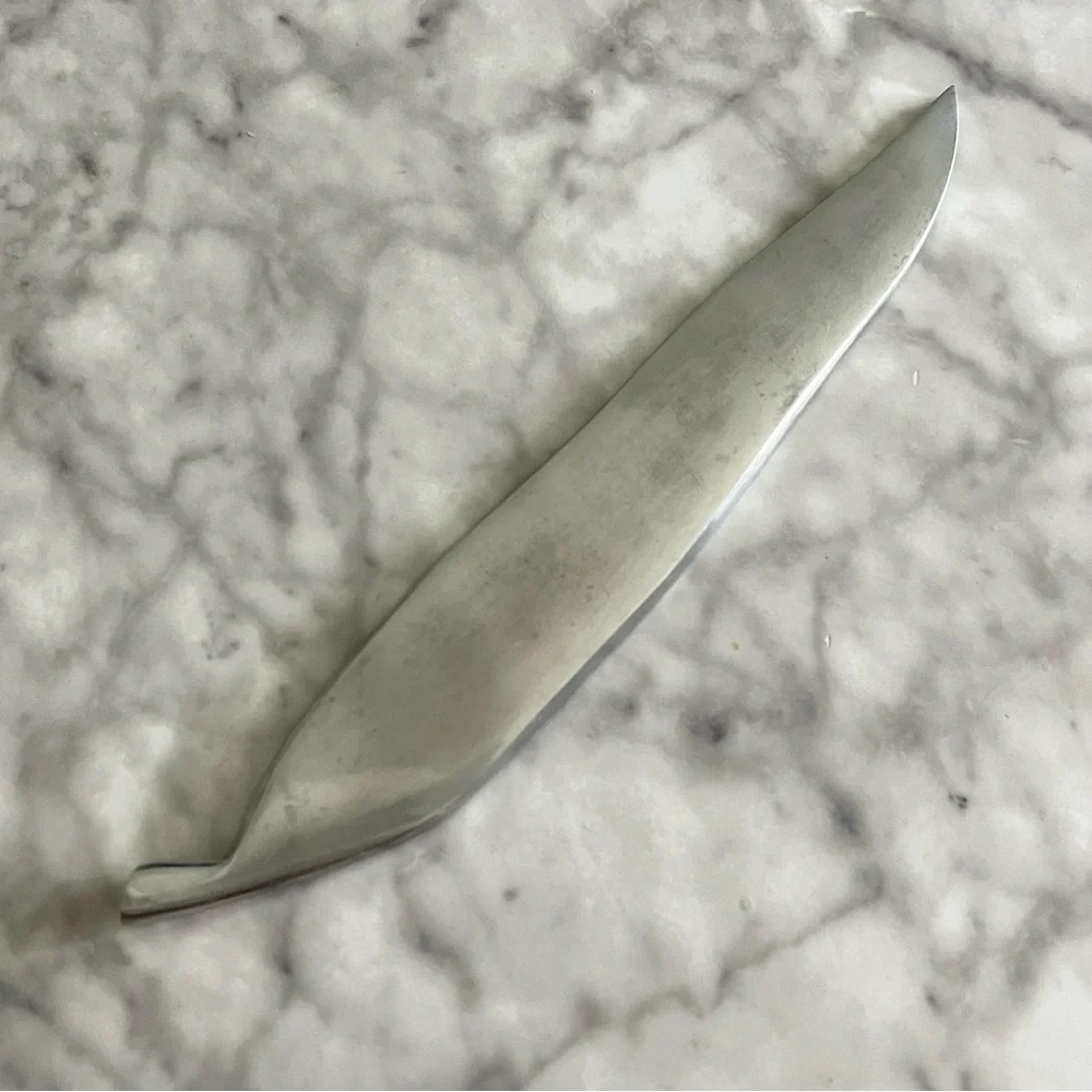 Crate&Barrel Silver Metal Incense Holder